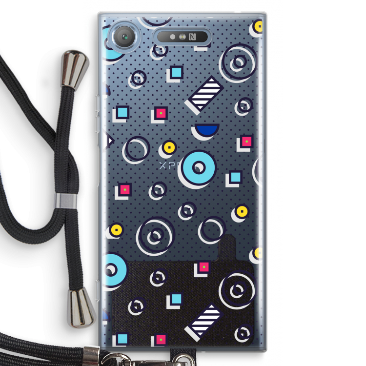 8-bit N°9: Sony Xperia XZ1 Transparant Hoesje met koord