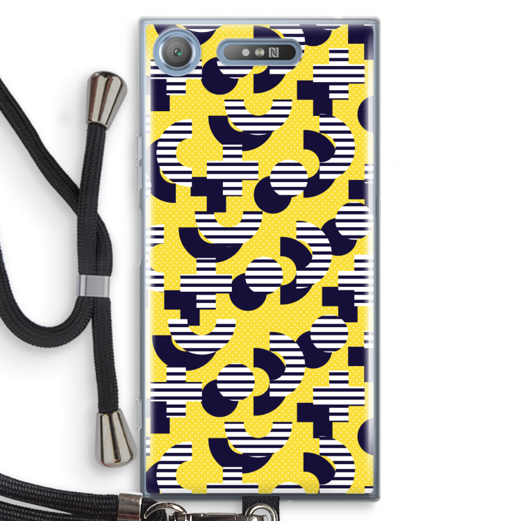 8-bit N°3: Sony Xperia XZ1 Transparant Hoesje met koord