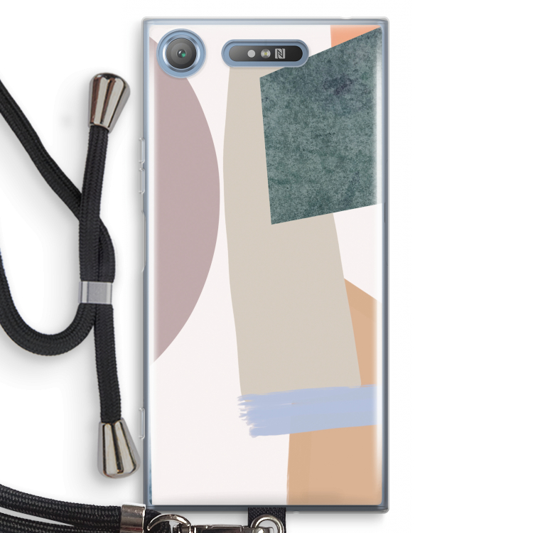 Lindo: Sony Xperia XZ1 Transparant Hoesje met koord
