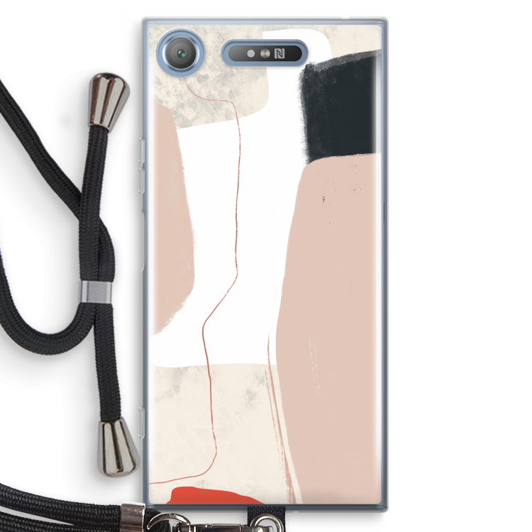 Lava: Sony Xperia XZ1 Transparant Hoesje met koord