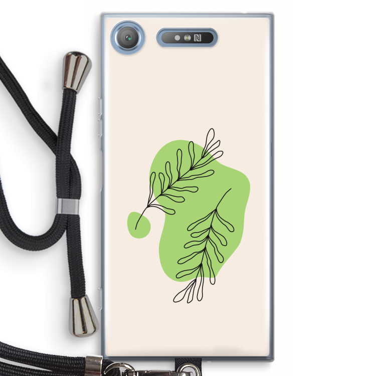 Beleaf in you: Sony Xperia XZ1 Transparant Hoesje met koord