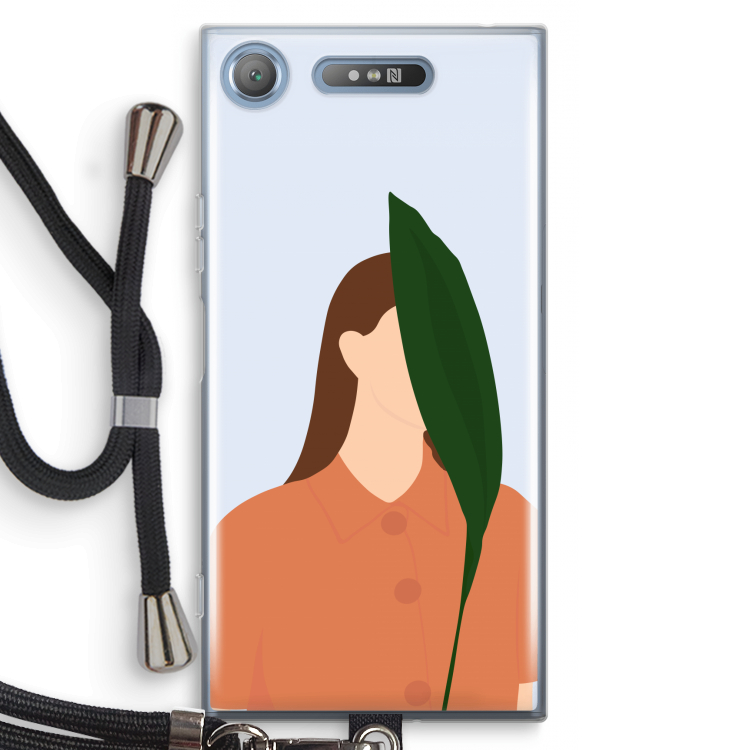 Leaf: Sony Xperia XZ1 Transparant Hoesje met koord