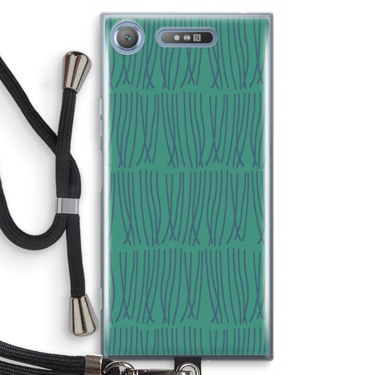 Swirls: Sony Xperia XZ1 Transparant Hoesje met koord