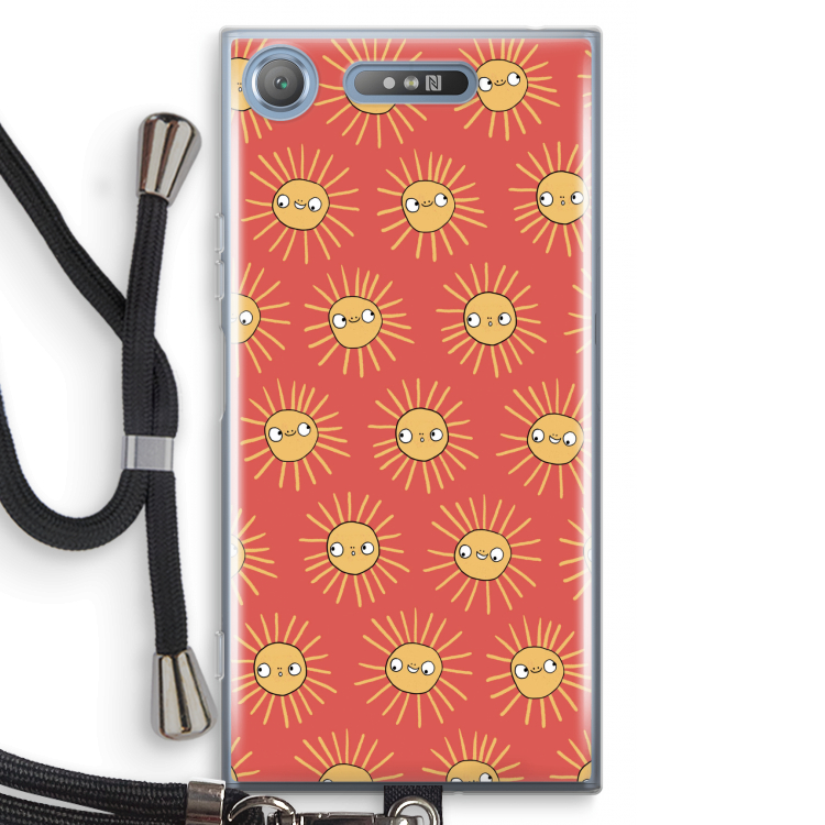 Zon: Sony Xperia XZ1 Transparant Hoesje met koord