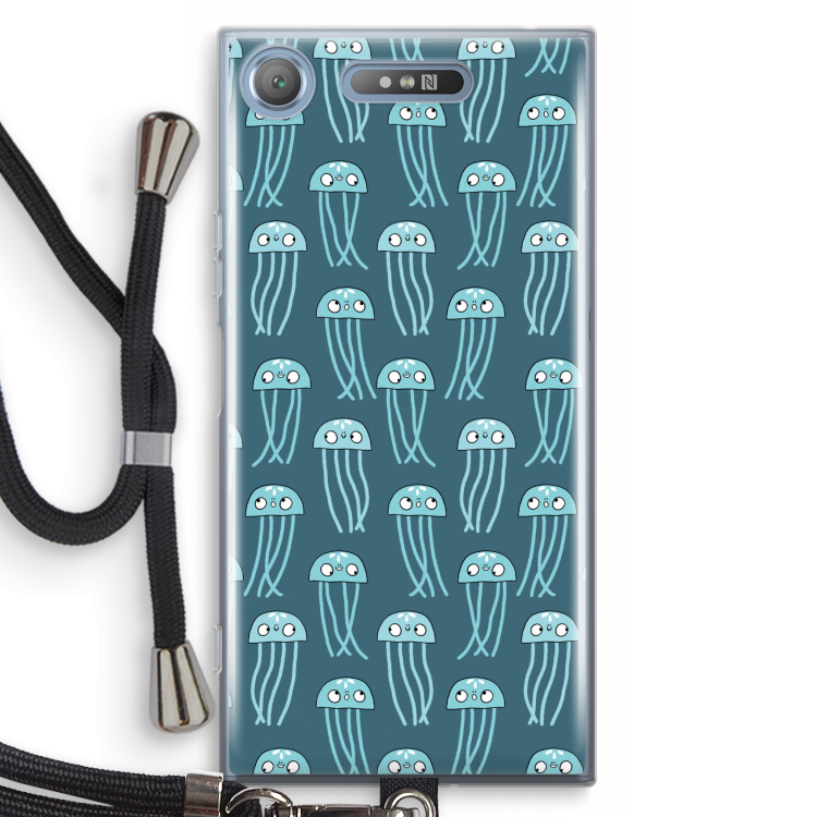 Kwallie: Sony Xperia XZ1 Transparant Hoesje met koord