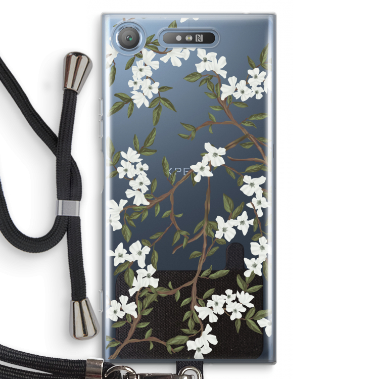 Blossoming spring: Sony Xperia XZ1 Transparant Hoesje met koord