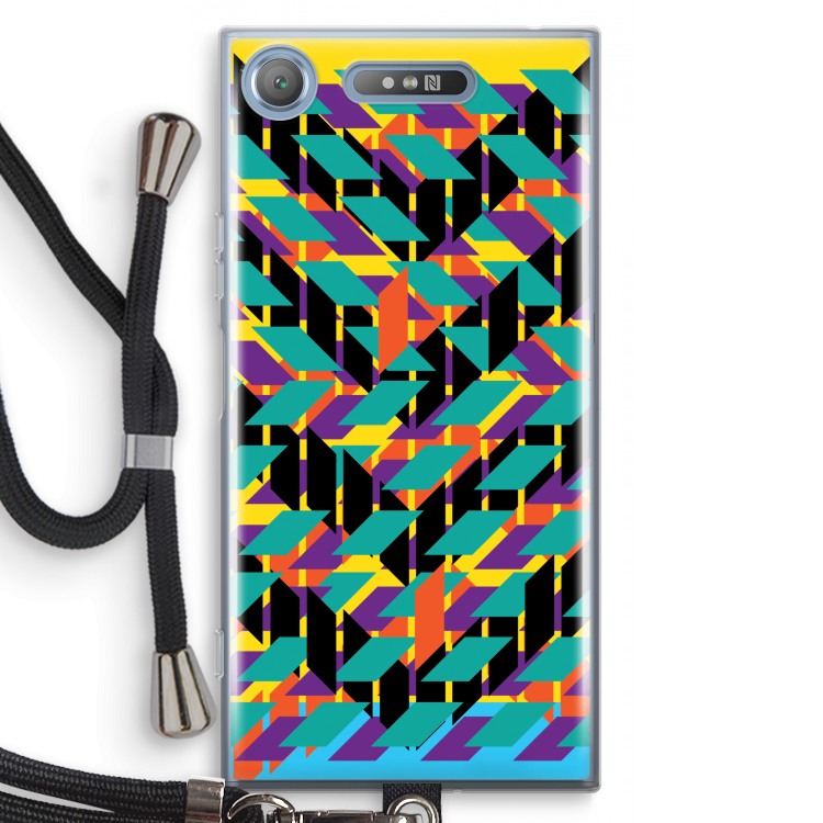 Skew Bee 1: Sony Xperia XZ1 Transparant Hoesje met koord