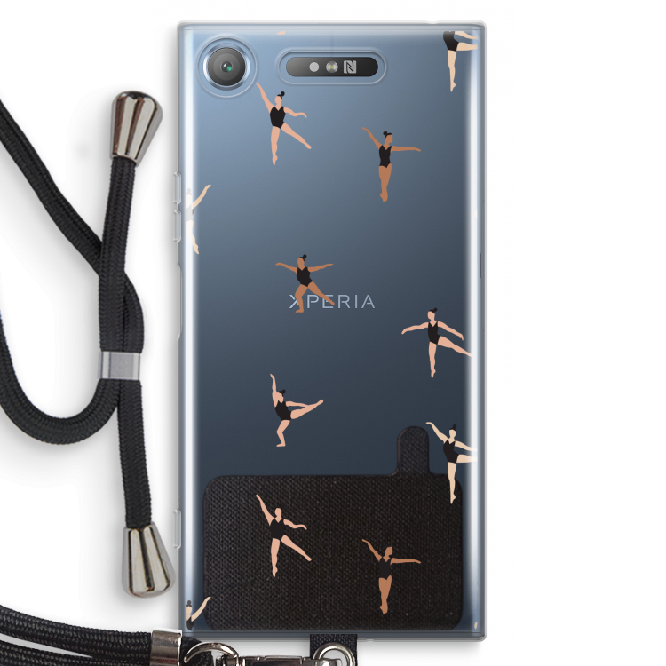 Dancing #1: Sony Xperia XZ1 Transparant Hoesje met koord