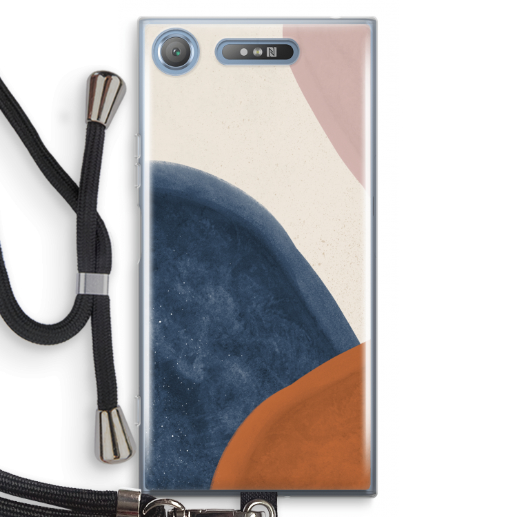Geo #1: Sony Xperia XZ1 Transparant Hoesje met koord