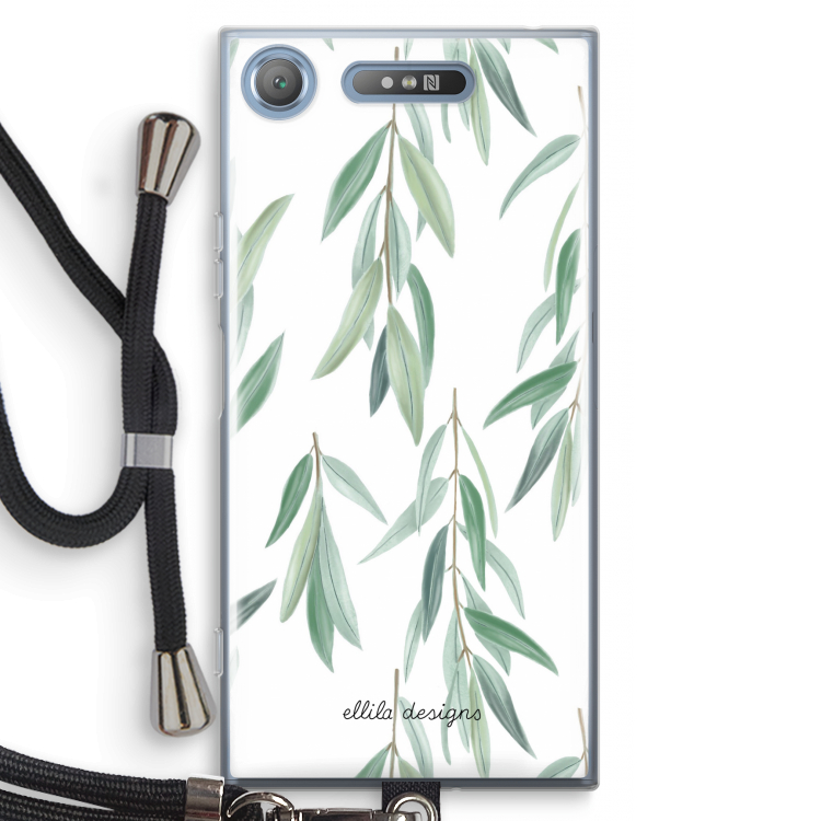 Branch up your life: Sony Xperia XZ1 Transparant Hoesje met koord