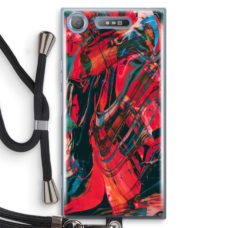 Endless Descent: Sony Xperia XZ1 Transparant Hoesje met koord