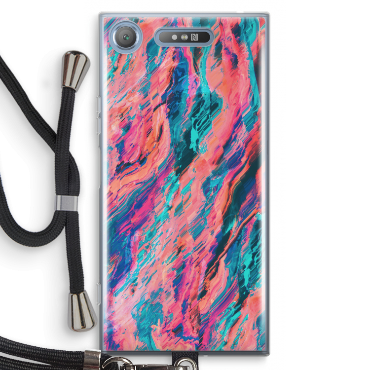 Electric Times: Sony Xperia XZ1 Transparant Hoesje met koord
