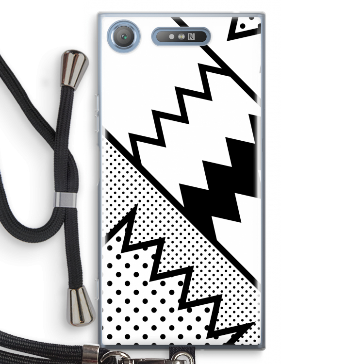 Pop Art #5: Sony Xperia XZ1 Transparant Hoesje met koord