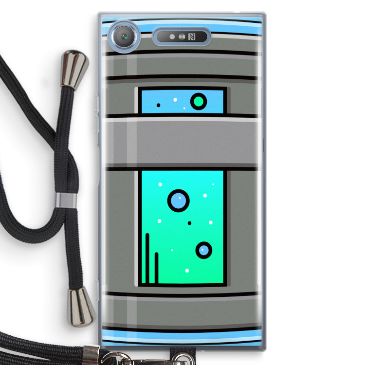 Chug Bottle: Sony Xperia XZ1 Transparant Hoesje met koord