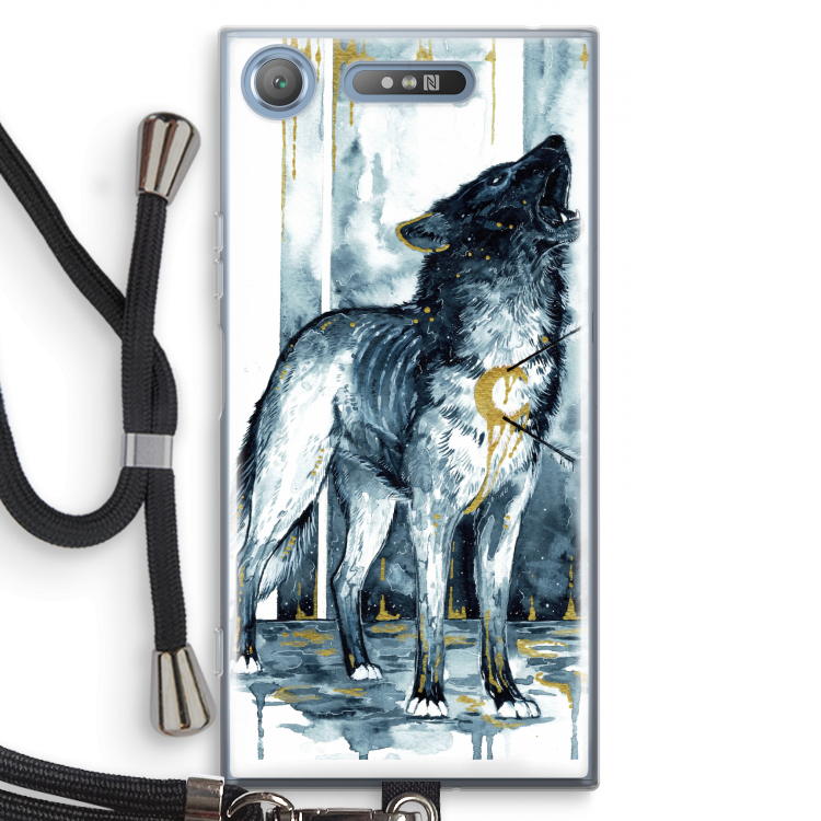 Bleeding Soul: Sony Xperia XZ1 Transparant Hoesje met koord