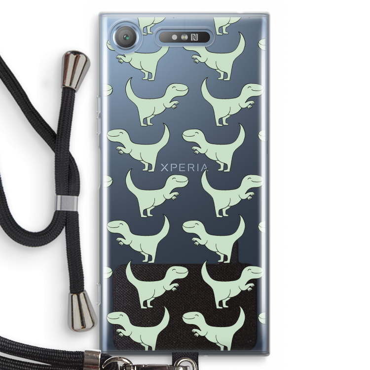Dinos: Sony Xperia XZ1 Transparant Hoesje met koord
