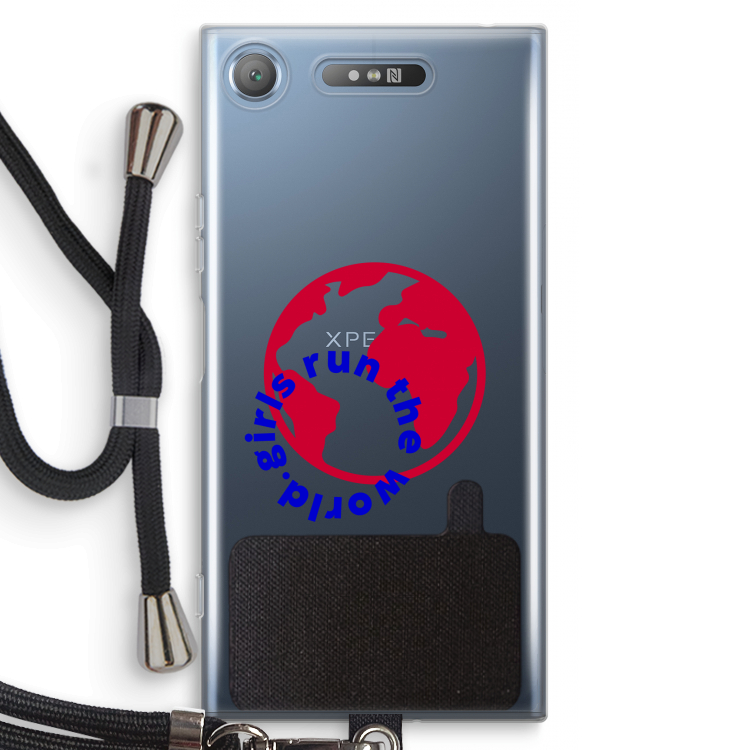 Run The World: Sony Xperia XZ1 Transparant Hoesje met koord