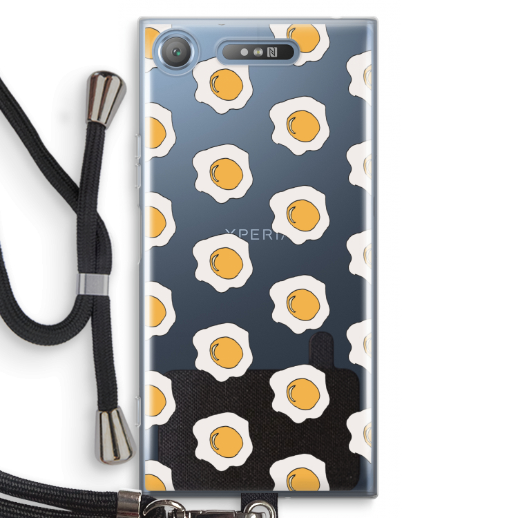 Bacon to my eggs #1: Sony Xperia XZ1 Transparant Hoesje met koord
