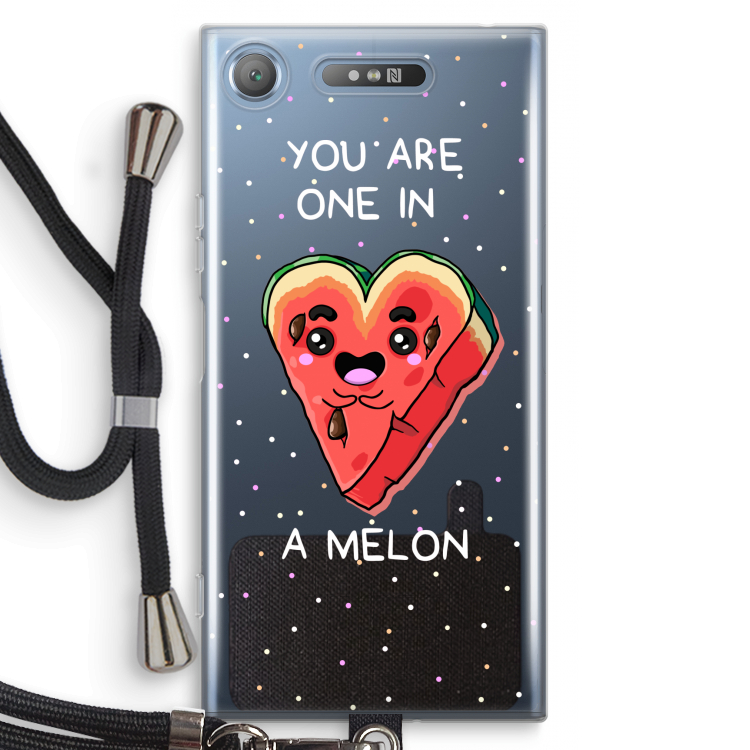One In A Melon: Sony Xperia XZ1 Transparant Hoesje met koord