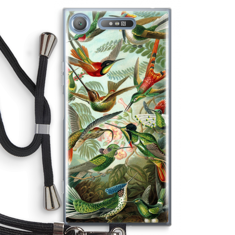 Haeckel Trochilidae: Sony Xperia XZ1 Transparant Hoesje met koord