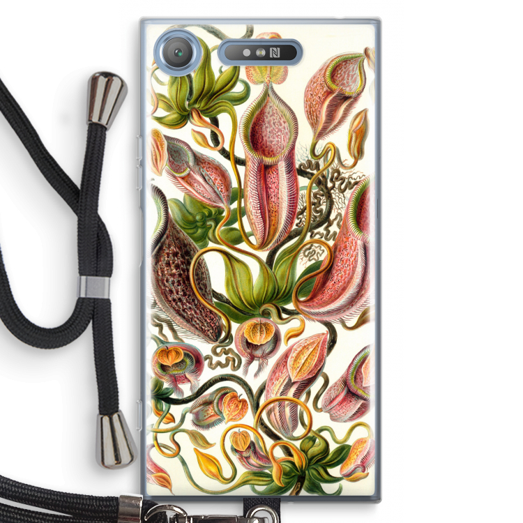 Haeckel Nepenthaceae: Sony Xperia XZ1 Transparant Hoesje met koord