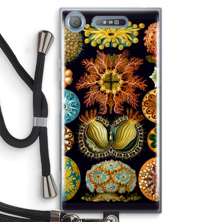 Haeckel Ascidiae: Sony Xperia XZ1 Transparant Hoesje met koord
