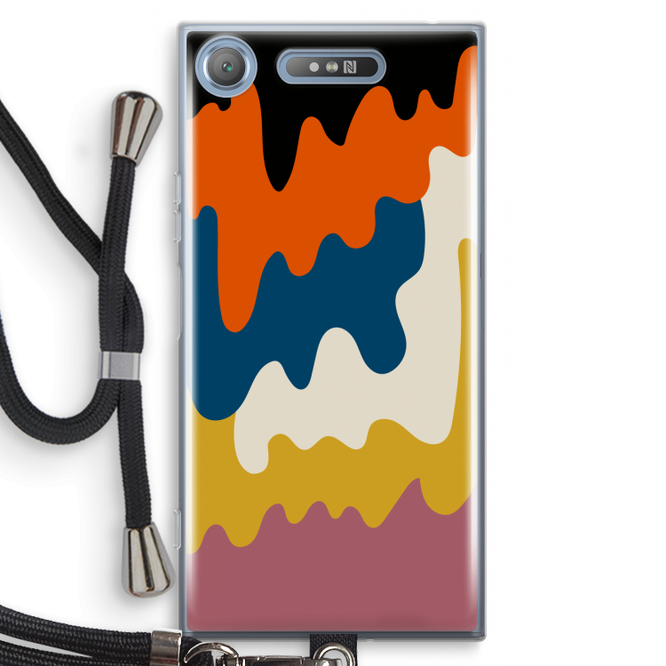 Baar A: Sony Xperia XZ1 Transparant Hoesje met koord