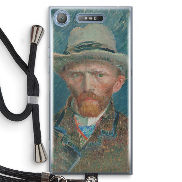 Van Gogh: Sony Xperia XZ1 Transparant Hoesje met koord