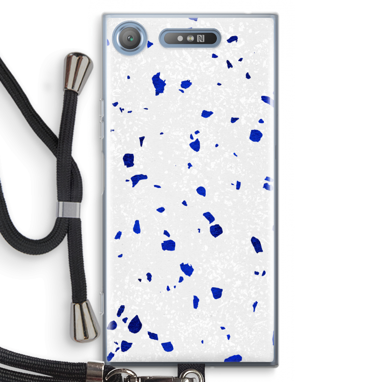 Terrazzo N°5: Sony Xperia XZ1 Transparant Hoesje met koord