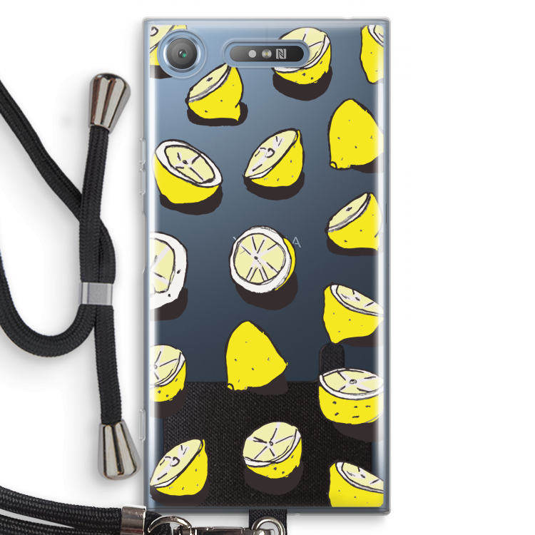When Life Gives You Lemons...: Sony Xperia XZ1 Transparant Hoesje met koord