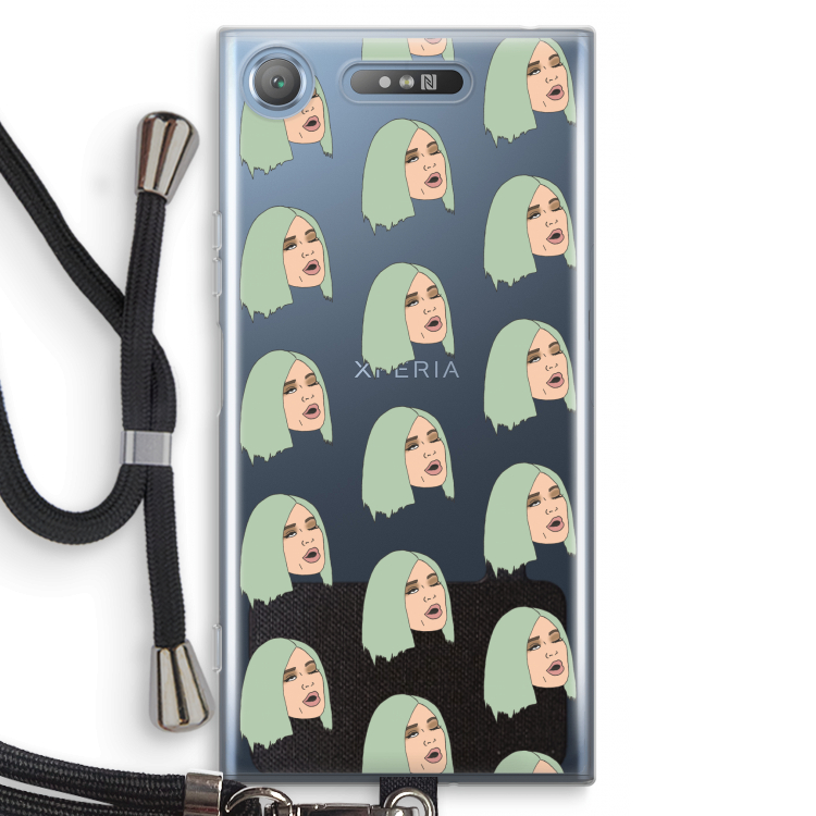 King Kylie: Sony Xperia XZ1 Transparant Hoesje met koord
