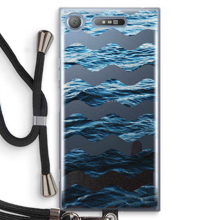 Oceaan: Sony Xperia XZ1 Transparant Hoesje met koord
