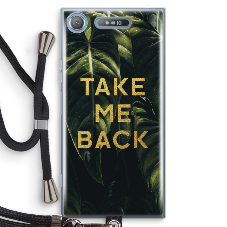 Take me back: Sony Xperia XZ1 Transparant Hoesje met koord