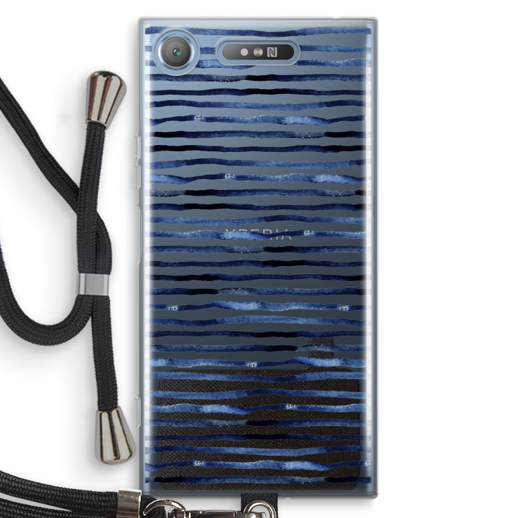 Verrassende lijnen: Sony Xperia XZ1 Transparant Hoesje met koord