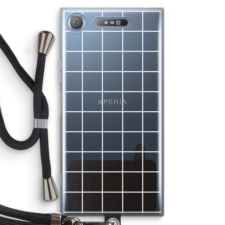 Rooster 2: Sony Xperia XZ1 Transparant Hoesje met koord