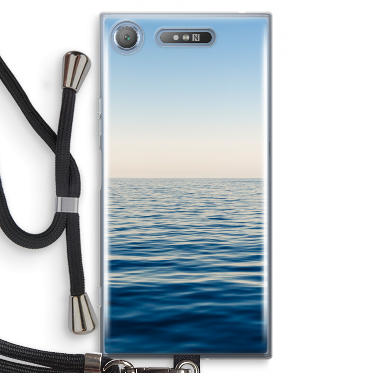 Water horizon: Sony Xperia XZ1 Transparant Hoesje met koord