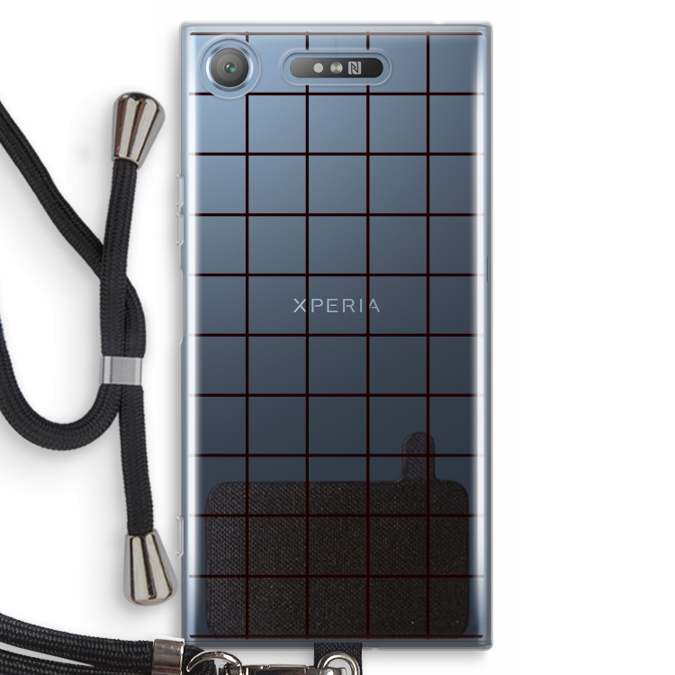 Rooster: Sony Xperia XZ1 Transparant Hoesje met koord