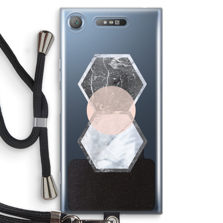 Creatieve toets: Sony Xperia XZ1 Transparant Hoesje met koord