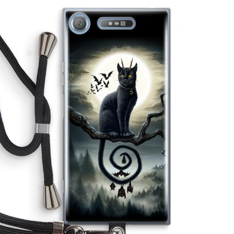 Moonlight Companions: Sony Xperia XZ1 Transparant Hoesje met koord