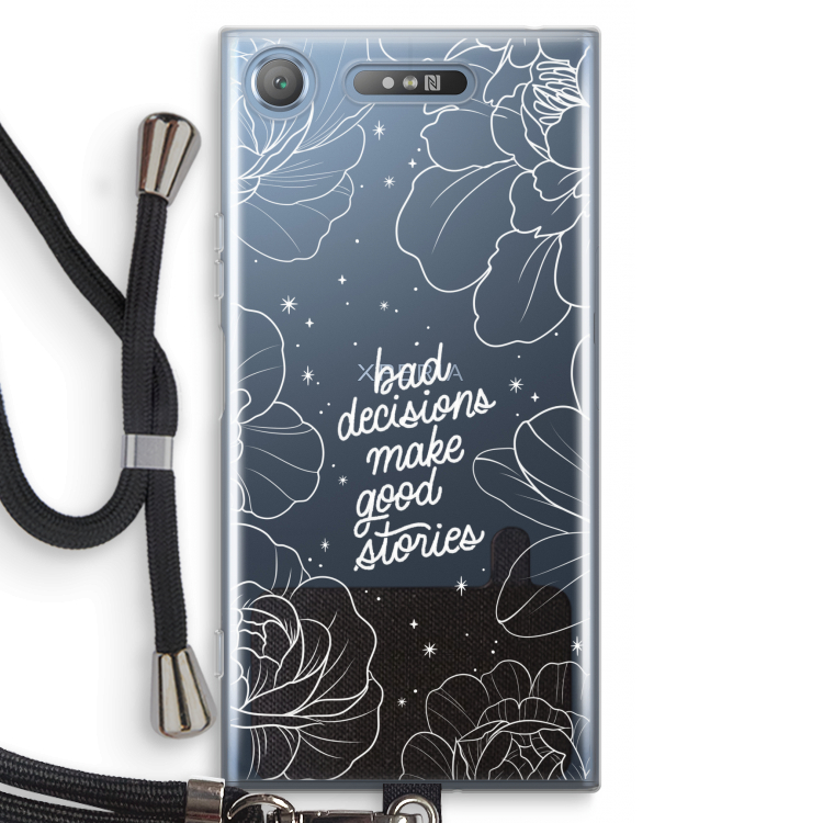 Good stories: Sony Xperia XZ1 Transparant Hoesje met koord