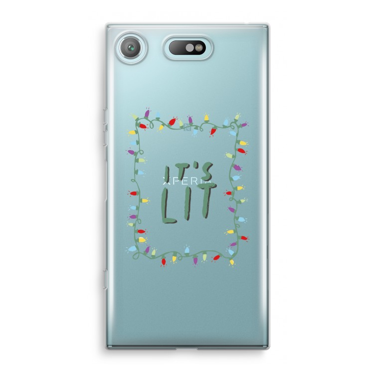 It's Lit: Sony Xperia XZ1 Compact Transparant Hoesje