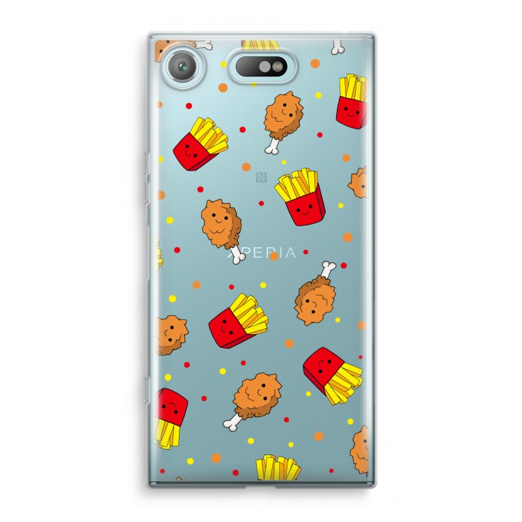Chicken 'n Fries: Sony Xperia XZ1 Compact Transparant Hoesje