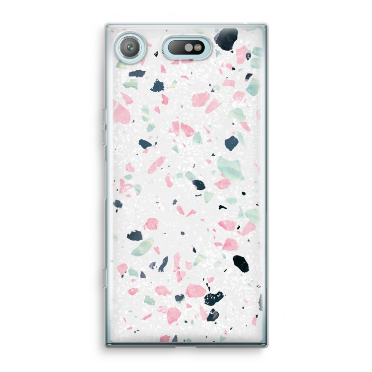 Terrazzo N°3: Sony Xperia XZ1 Compact Transparant Hoesje