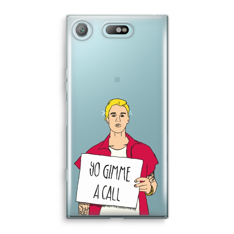 Gimme a call: Sony Xperia XZ1 Compact Transparant Hoesje