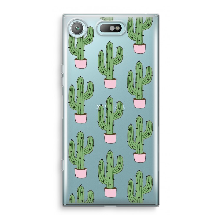 Cactus Lover: Sony Xperia XZ1 Compact Transparant Hoesje