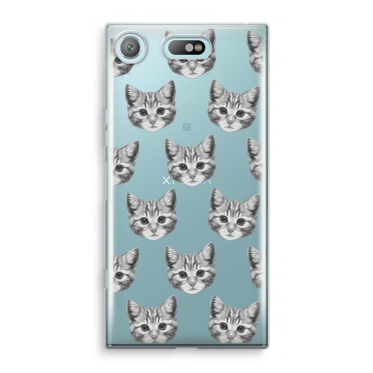 Kitten: Sony Xperia XZ1 Compact Transparant Hoesje