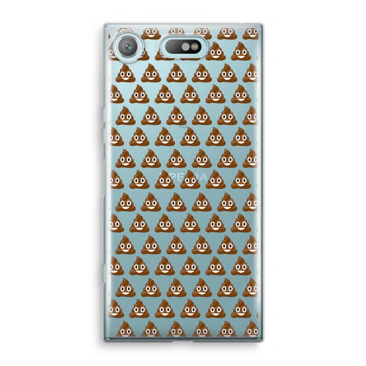 Poop emoji: Sony Xperia XZ1 Compact Transparant Hoesje