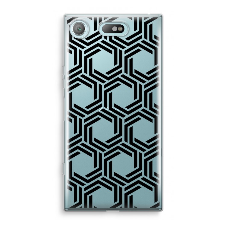 Geometrisch patroon: Sony Xperia XZ1 Compact Transparant Hoesje