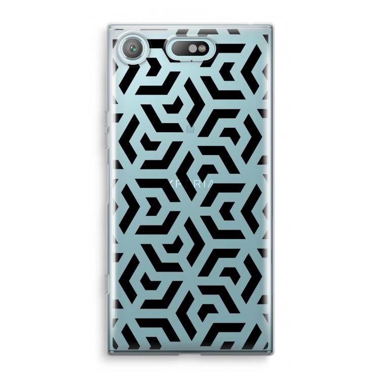 Crazy pattern: Sony Xperia XZ1 Compact Transparant Hoesje