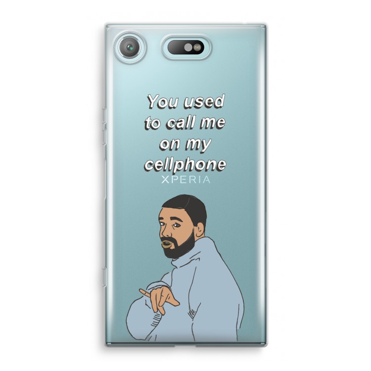Hotline bling: Sony Xperia XZ1 Compact Transparant Hoesje